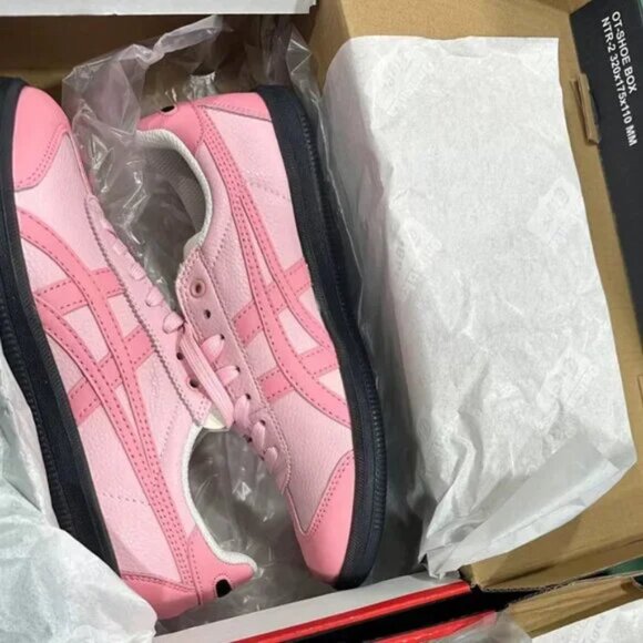 😊Onitsuka Tiger Women's Pink Trainers low-top sneakers for women - Picture 4 of 5